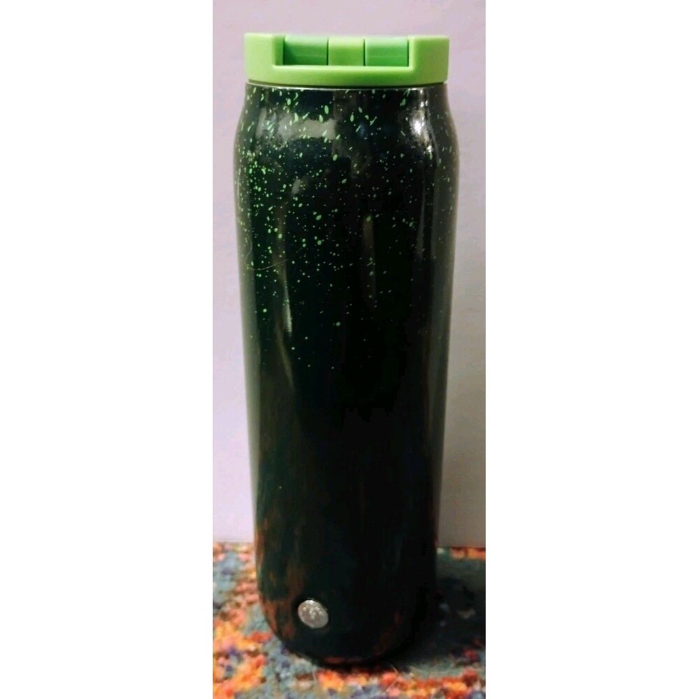 Starbucks Holiday 2023 Evergreen Sparkle Green Metal Travel Tumbler 20 oz